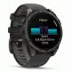 fenix 8 – 47 mm, AMOLED - Sapphire, Carbon grey DLC titanium with Black/pebble grey silicone band - 010-02904-21 - Garmin